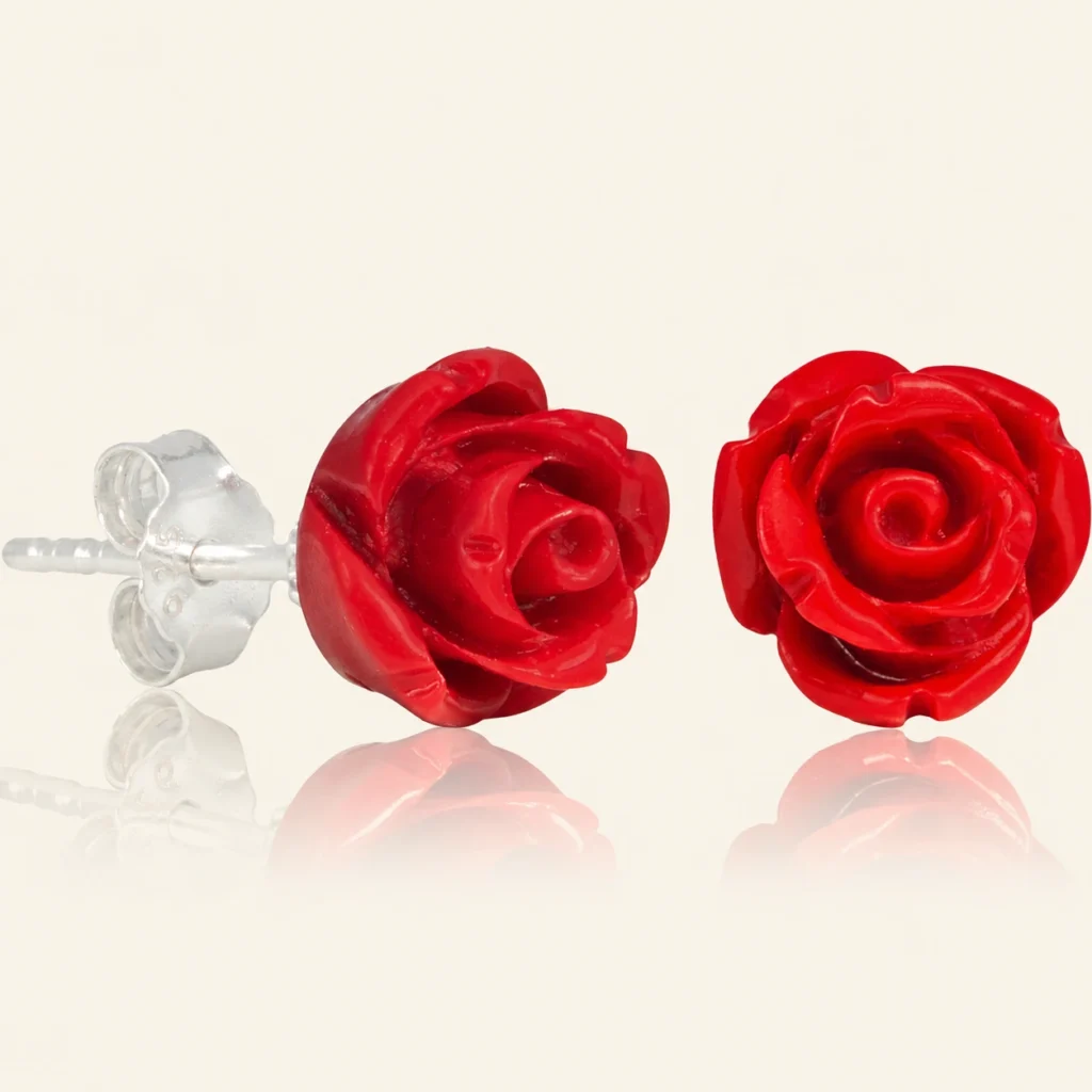 Ever Bloom Rose Stud Earrings