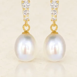 Soft Luster Freshwater Pearl Drop Earrings
